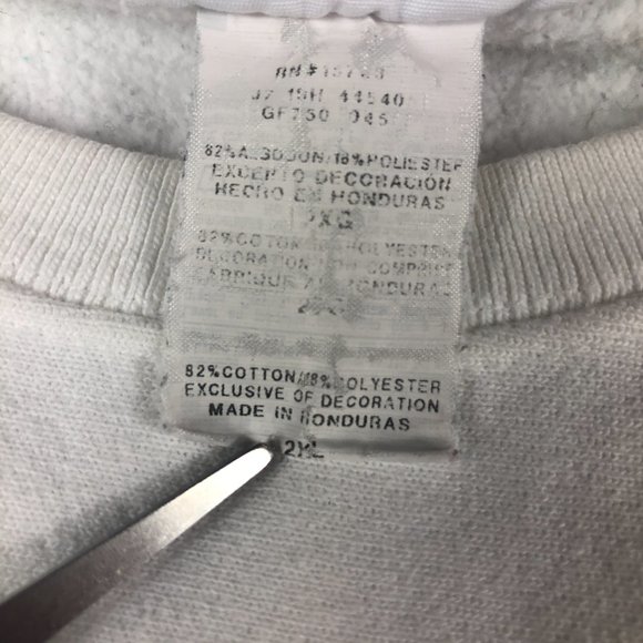 VTG Champion Reverse Weave Sweatshirt Women's Extra Extra Large White Crewneck - Picture 6 of 12